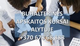 Buhalteriniai apskaitos kursai Alytuje grupėse