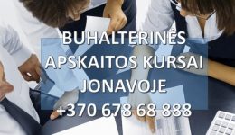Buhalteriniai apskaitos kursai Jonavoje grupėse