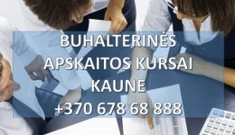 Buhalteriniai apskaitos kursai Kaune grupėse