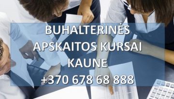 Buhalteriniai apskaitos kursai Kaune grupėse
