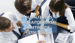 Buhalteriniai apskaitos kursai Kretingoje grupėse