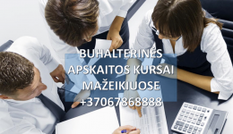 Buhalteriniai apskaitos kursai Mažeikiuose grupėse