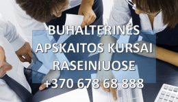 Buhalteriniai apskaitos kursai Raseiniuode grupėse