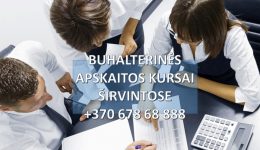 Buhalteriniai apskaitos kursai Širvintose grupėse