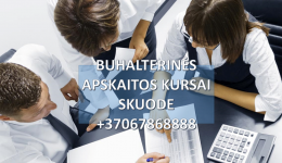 Buhalteriniai apskaitos kursai Skuode grupėse