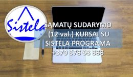 Sąmatos sudarymo 12 val mokymosi kursai su SISTELA programa